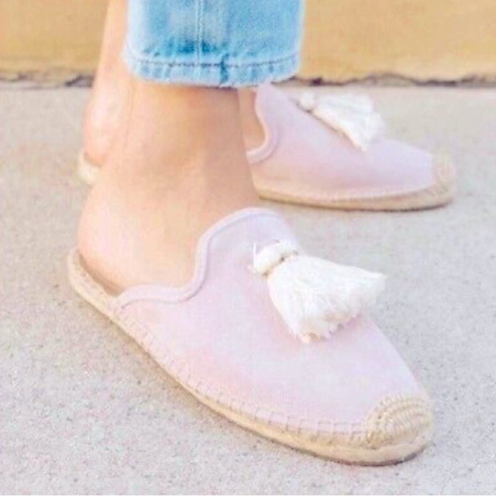 Soludos suede tassel mules -sz 8.5